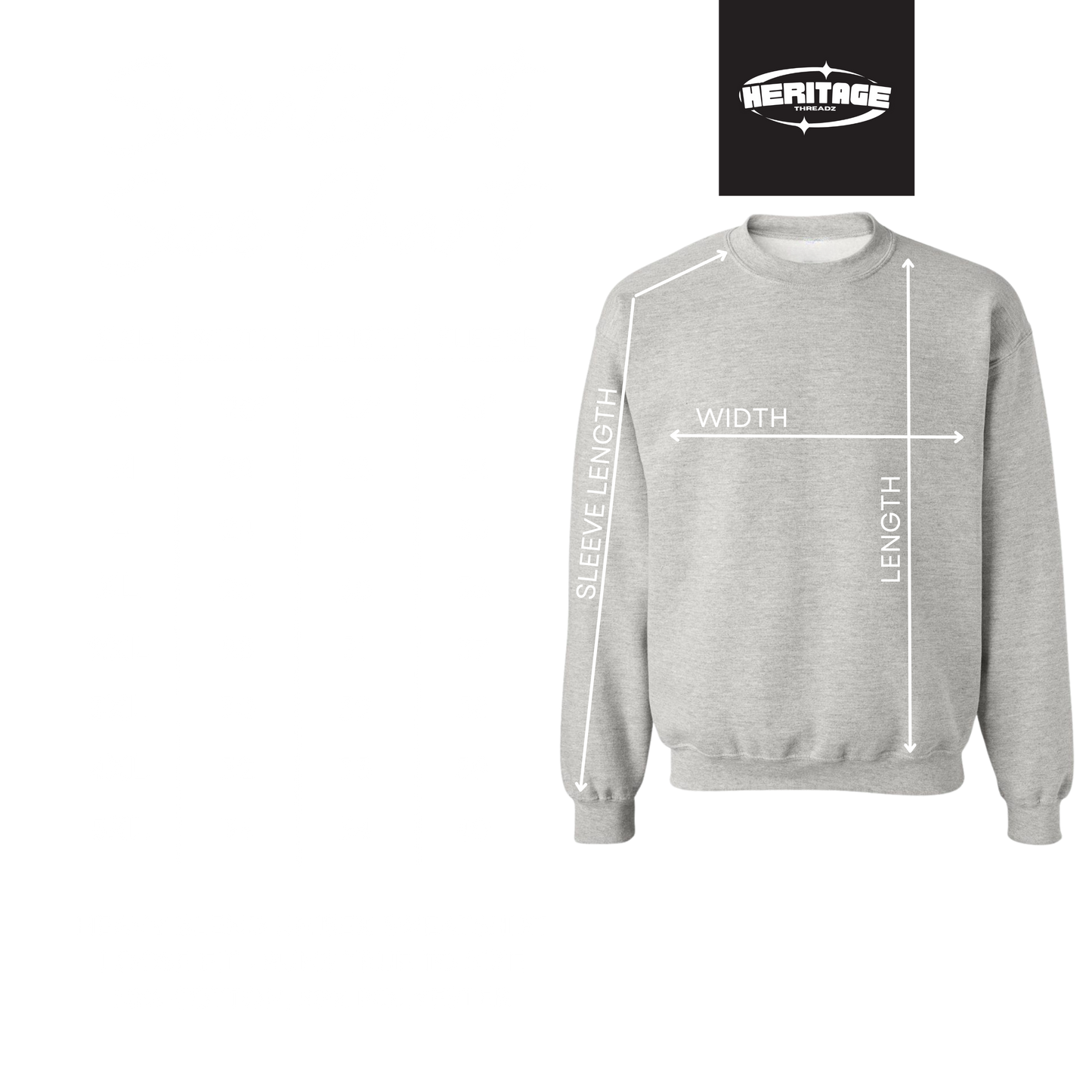 Custom Arabic Name Retro Font Embroidered Sweatshirt | Personalised Gift Idea | Eid Gift Sweatshirt | Birthday Gift Jumper